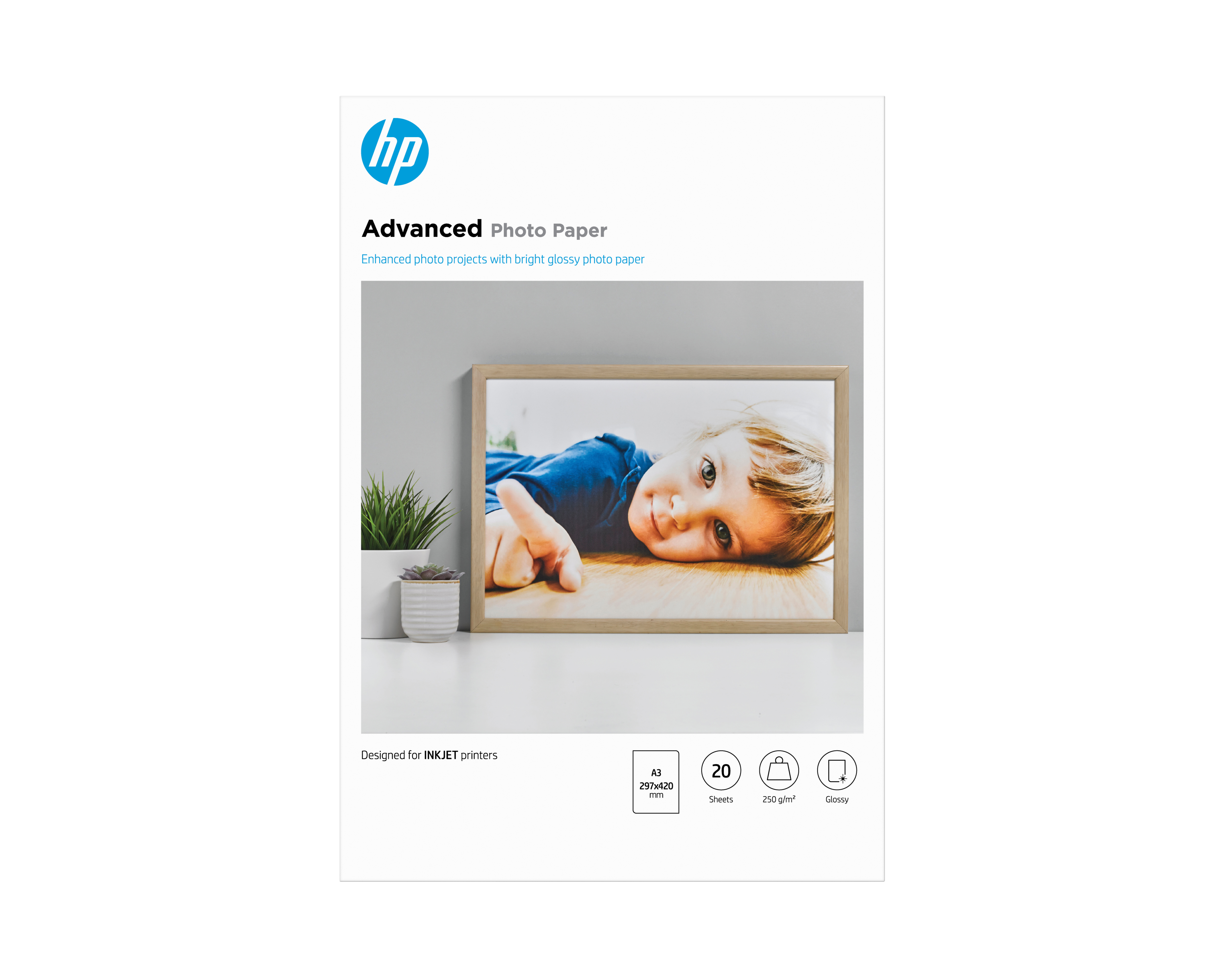 HP Advanced Photo Paper - fotopapir -