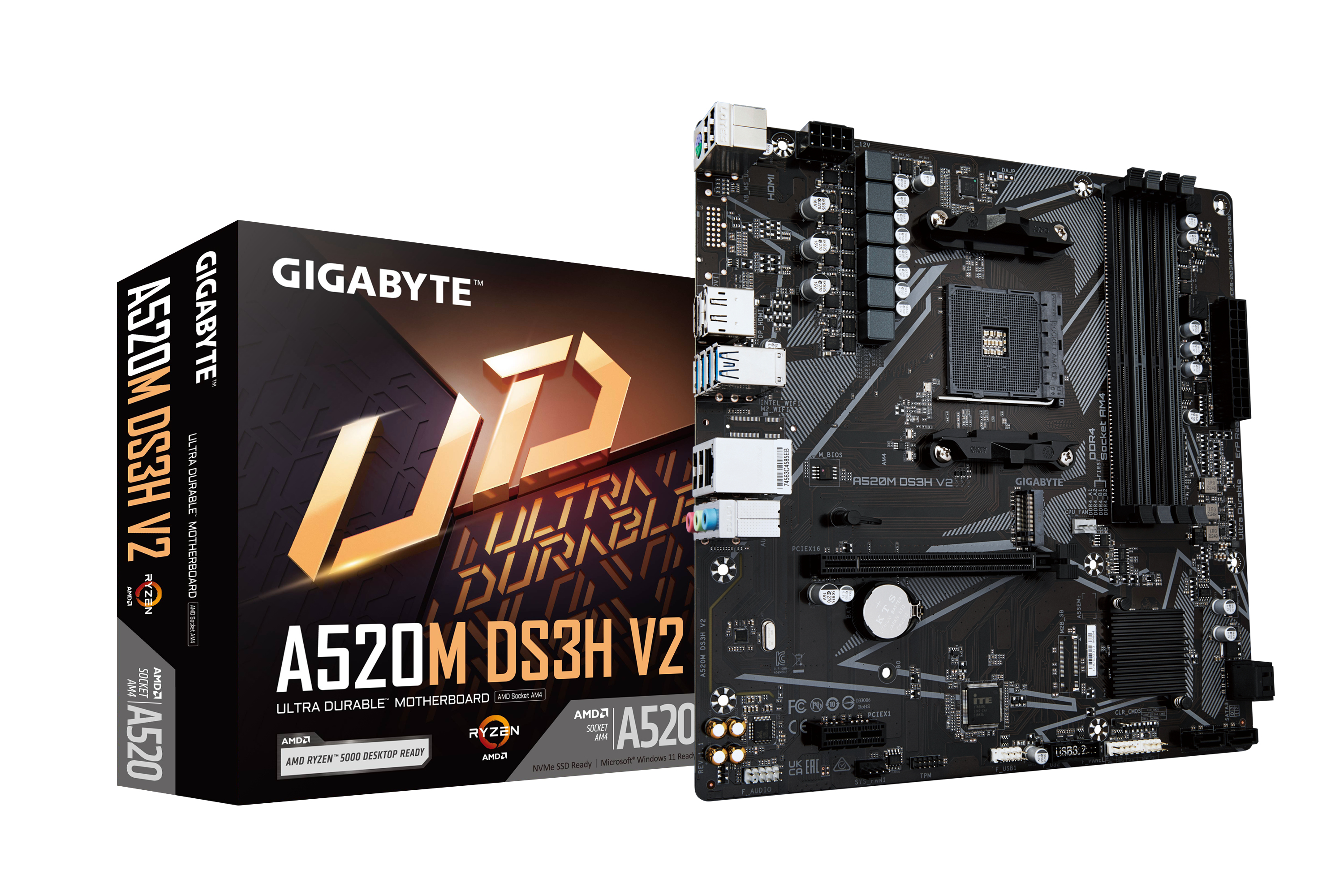 Gigabyte A520M DS3H V2 - bundkort