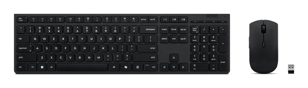 Lenovo Professional Sæt med mus og tastatur Trådløs Nordisk