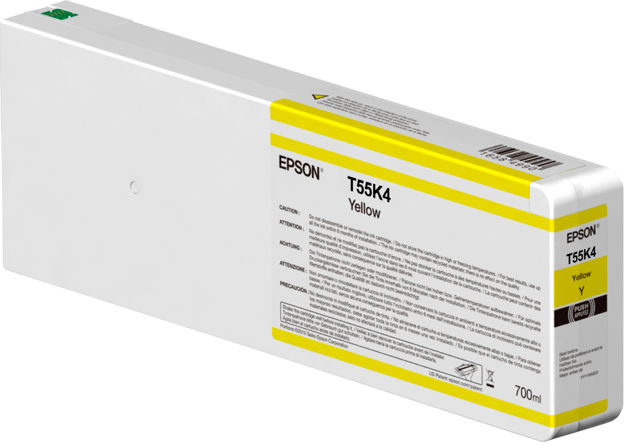 Epson Tintenpatrone UltraChrome HDX/HD yellow 700 ml T 55K4