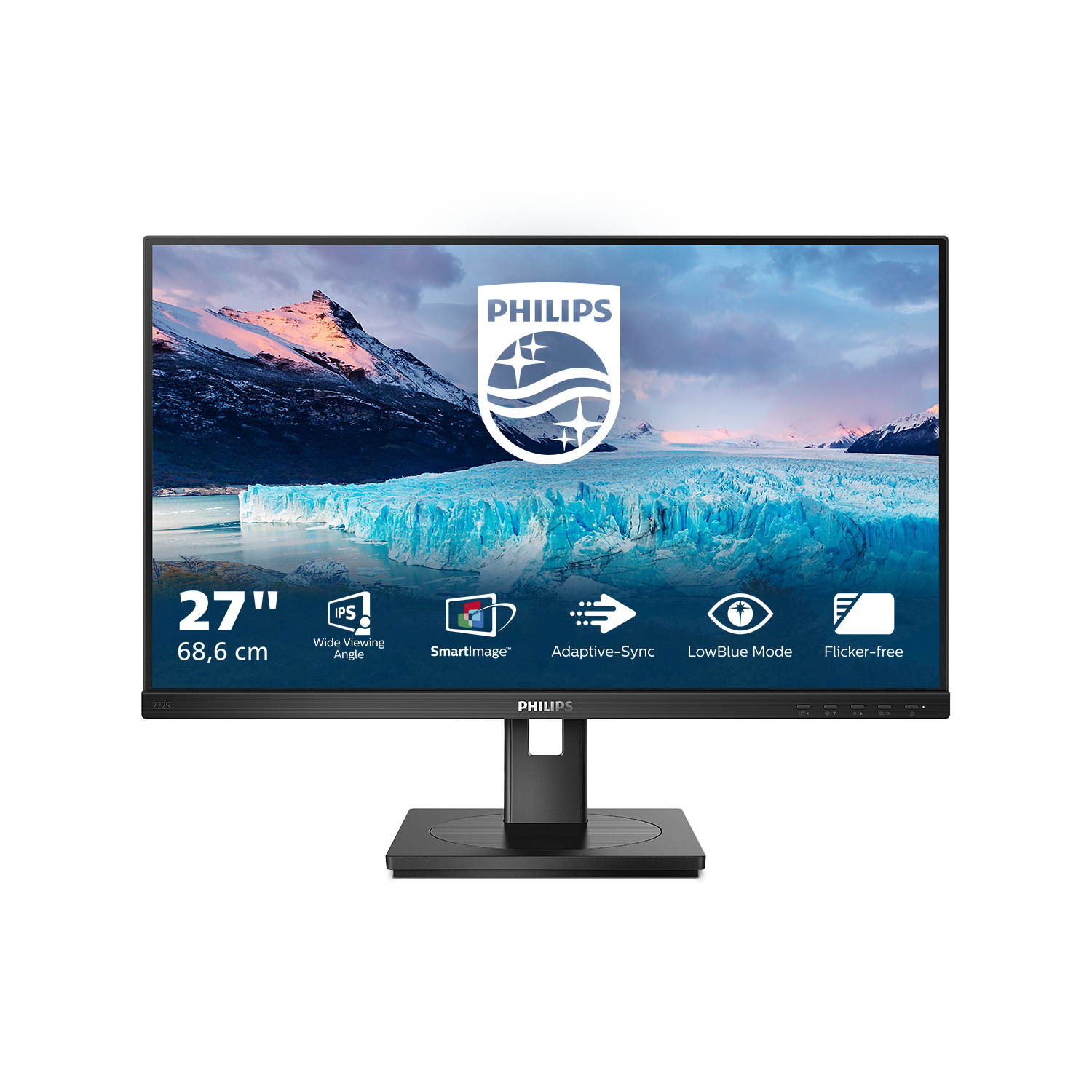 Philips S-line 272S1M 27 IPS 1920 x 1080 (Full HD) DVI VGA (HD-15) HDMI DisplayPort 75Hz