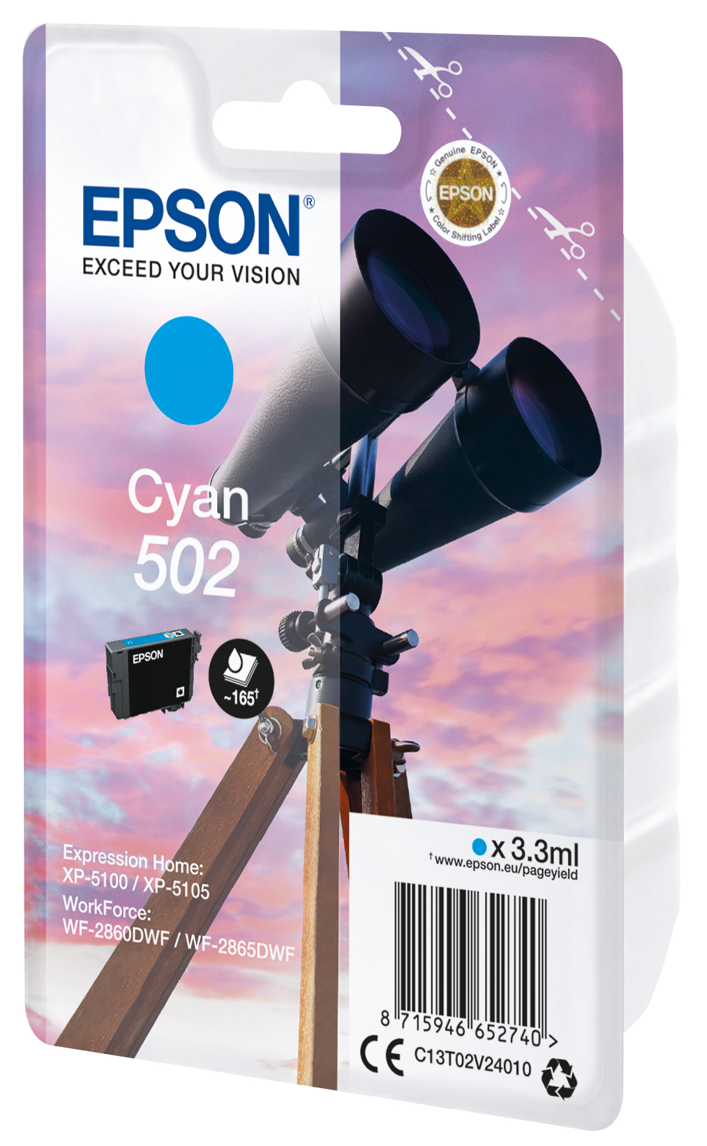 Epson 502 C13T02V24010 cyan