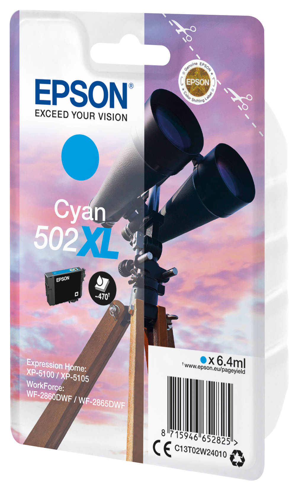 Epson 502XL - høj kapacitet - cyan - o