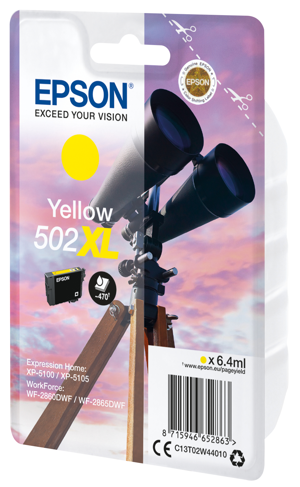 Epson 502XL - høj kapacitet - gul - or