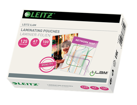 Leitz - 100-pakke - blank - A7 - lamin
