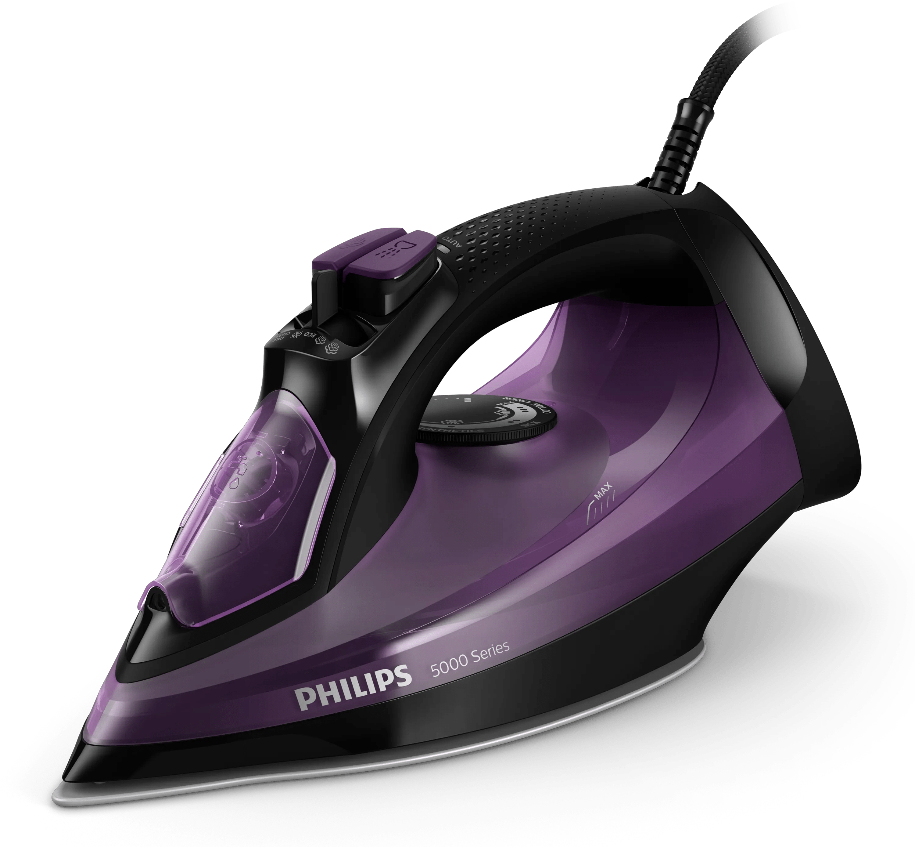 Philips 5000 series DST5030 Dampstrygejern 2400W Sort Lilla