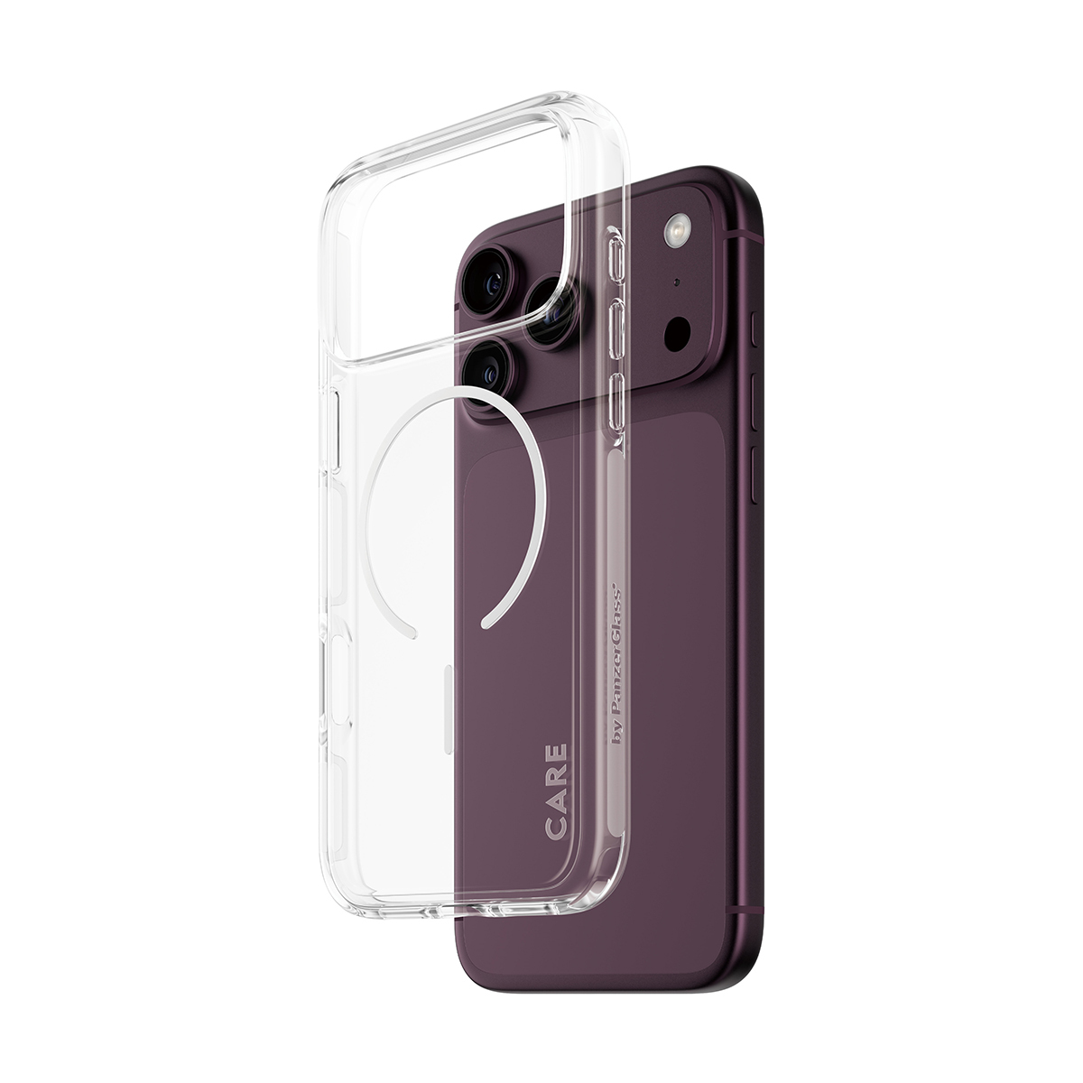 CARE by PanzerGlass Urban Explorer Case Transparent m. Weiss Magsafe iPhone 17 Pro Max