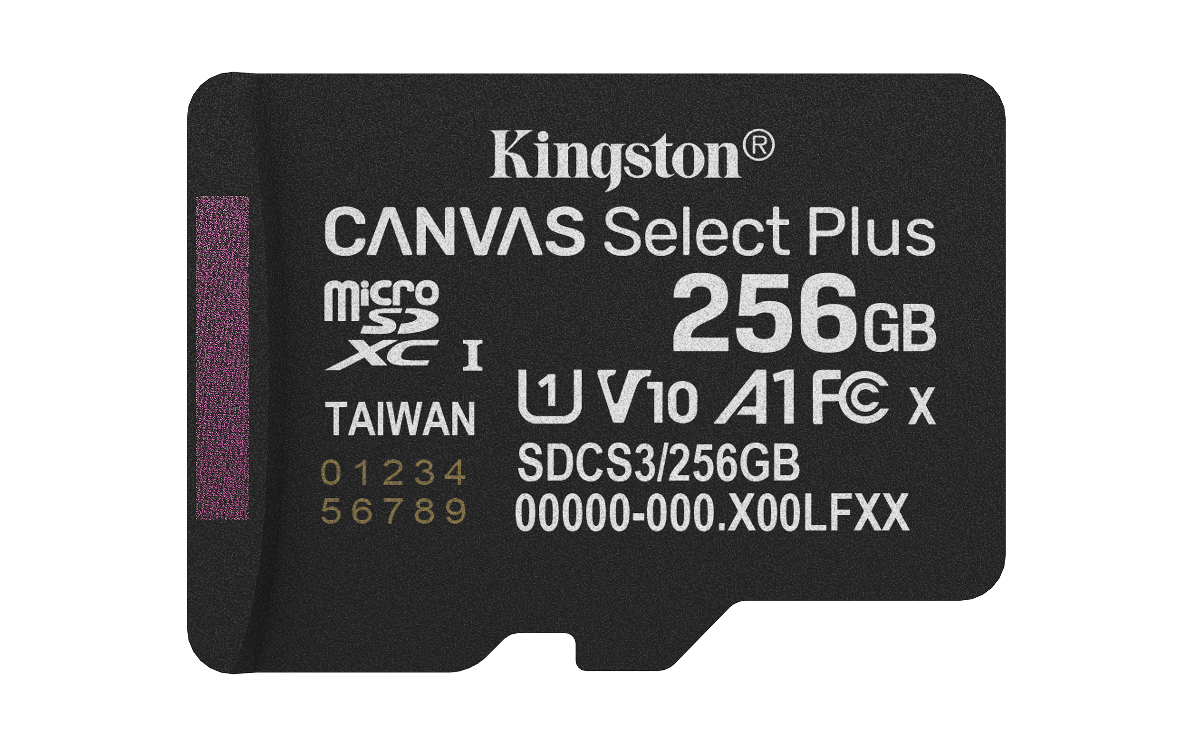 KINGSTON 256GB micSDXC Canvas Select Plus Gen3 150R A1 Single Pack w/o ADP