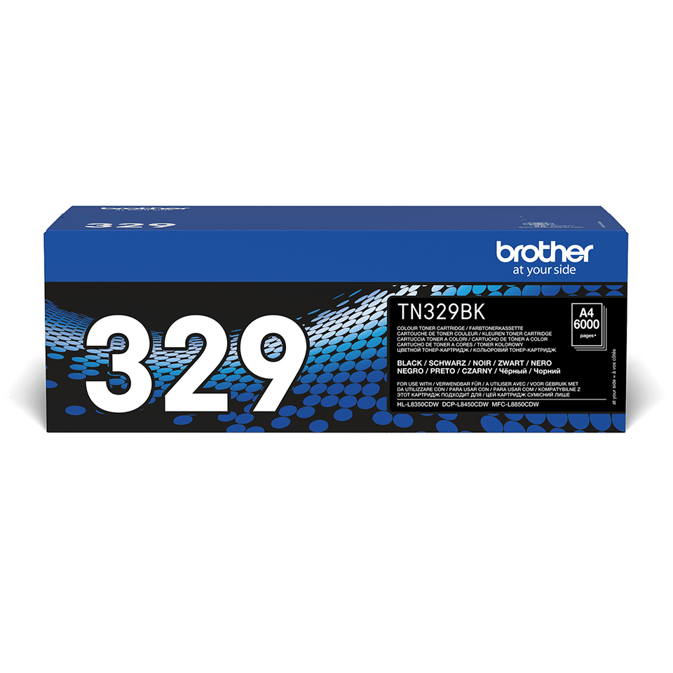 Brother Toner TN-329BK | 6000Sider | Sort
