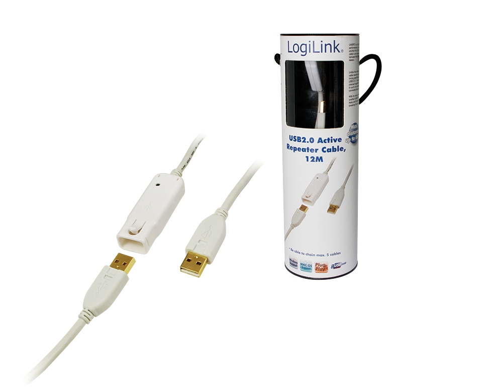 USB Repeater 12m USB 2.0 LogiLink