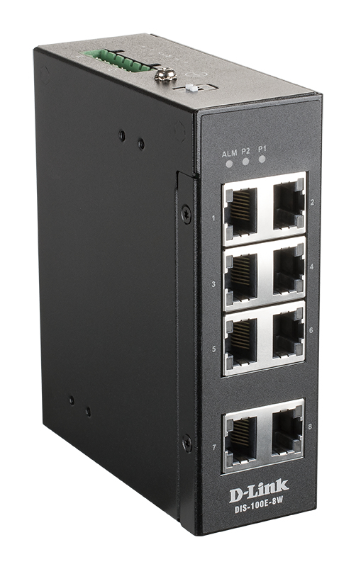 D-Link DIS 100E-8W - switch - 8 porte