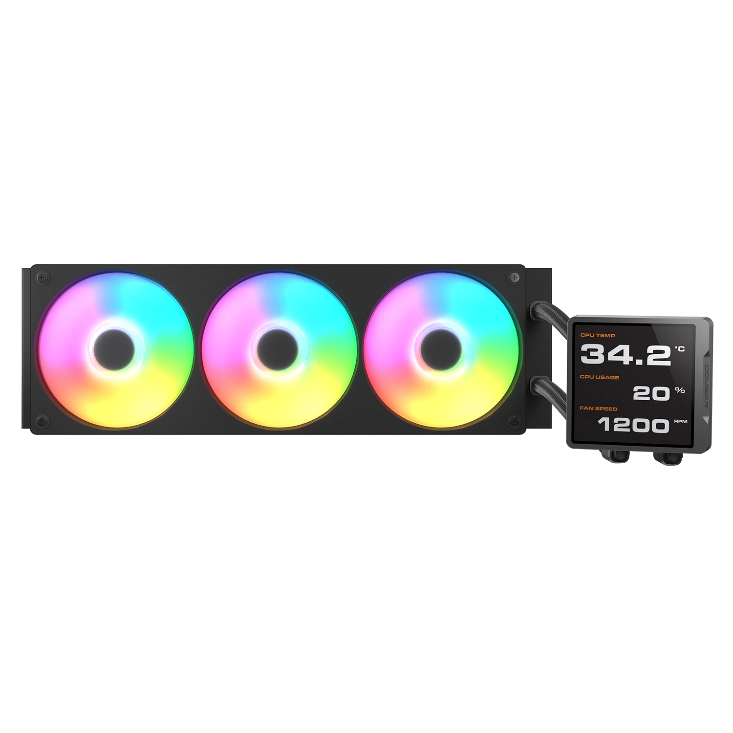 K COUGAR CPU Wasserkühlung Poseidon Vistek Pro 360,ARGB,Schw.