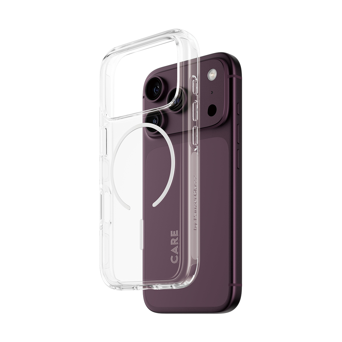 CARE by PanzerGlass Urban Explorer Case Transparent m. Weiss Magsafe iPhone 17 Pro