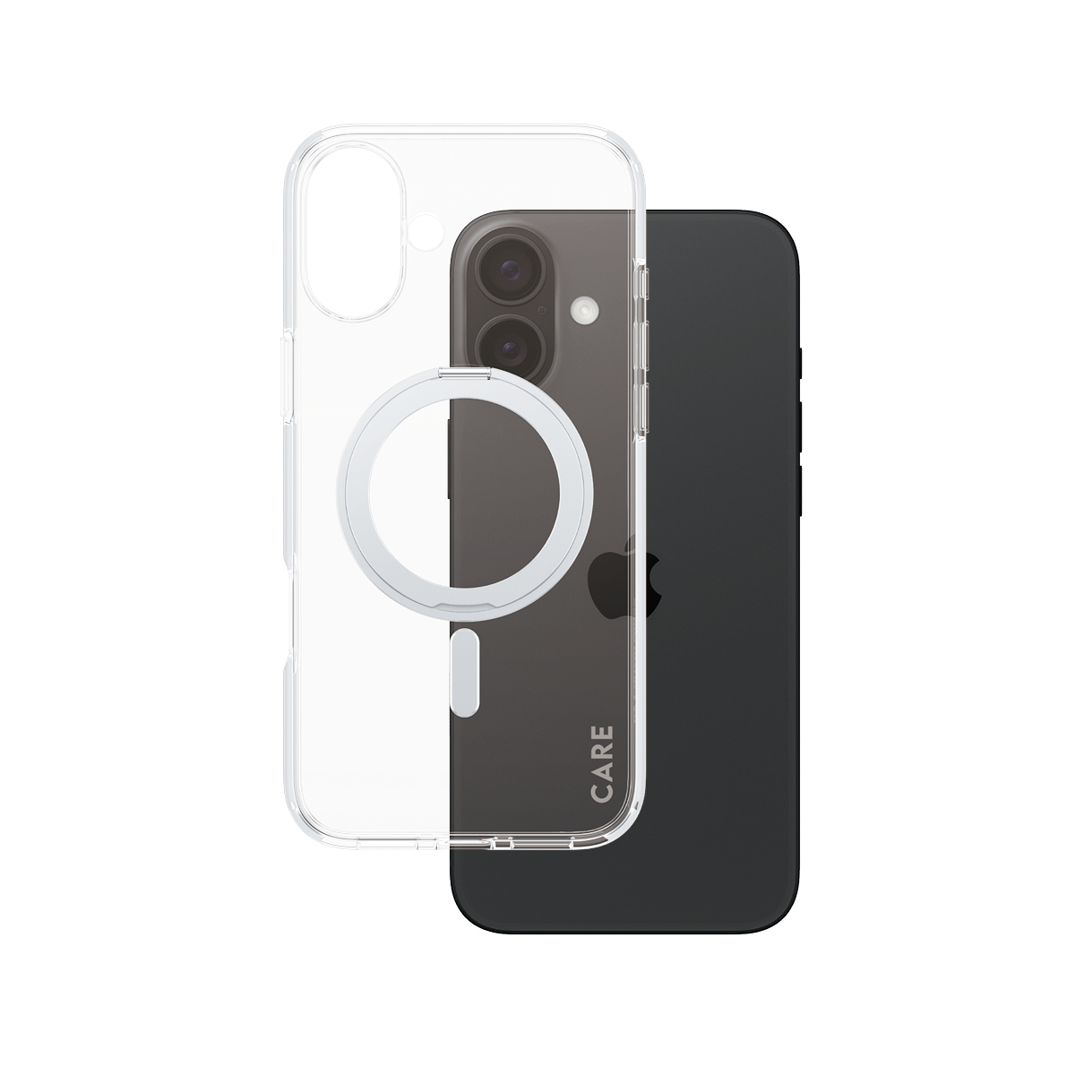 CARE by PanzerGlass Urban Combat Beskyttelsescover Sølv Gennemsigtig Apple iPhone 16 Plus