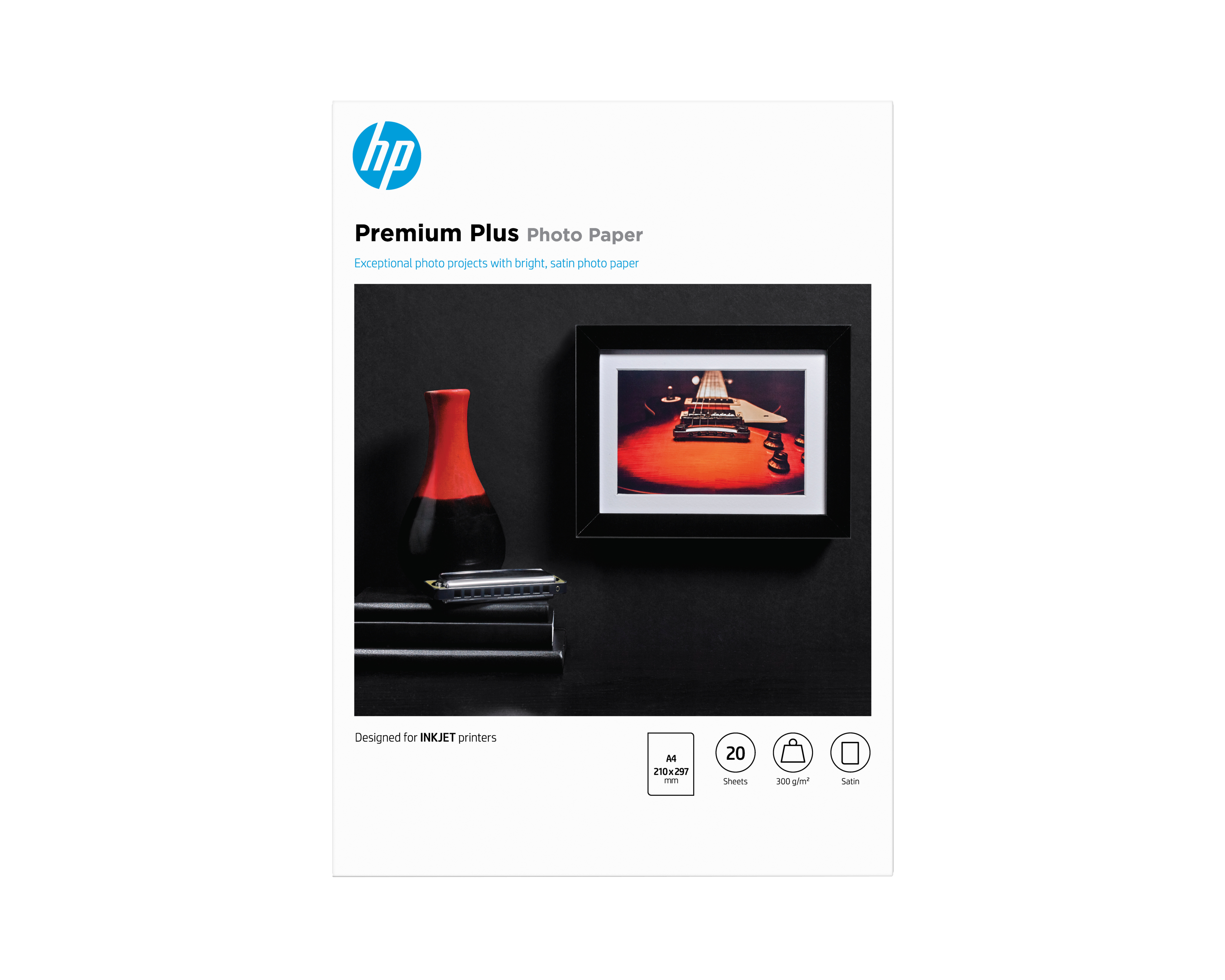 HP Premium Plus Semi-gloss Photo Paper-20 sht/A4/210 x 297 mm 300g/m2