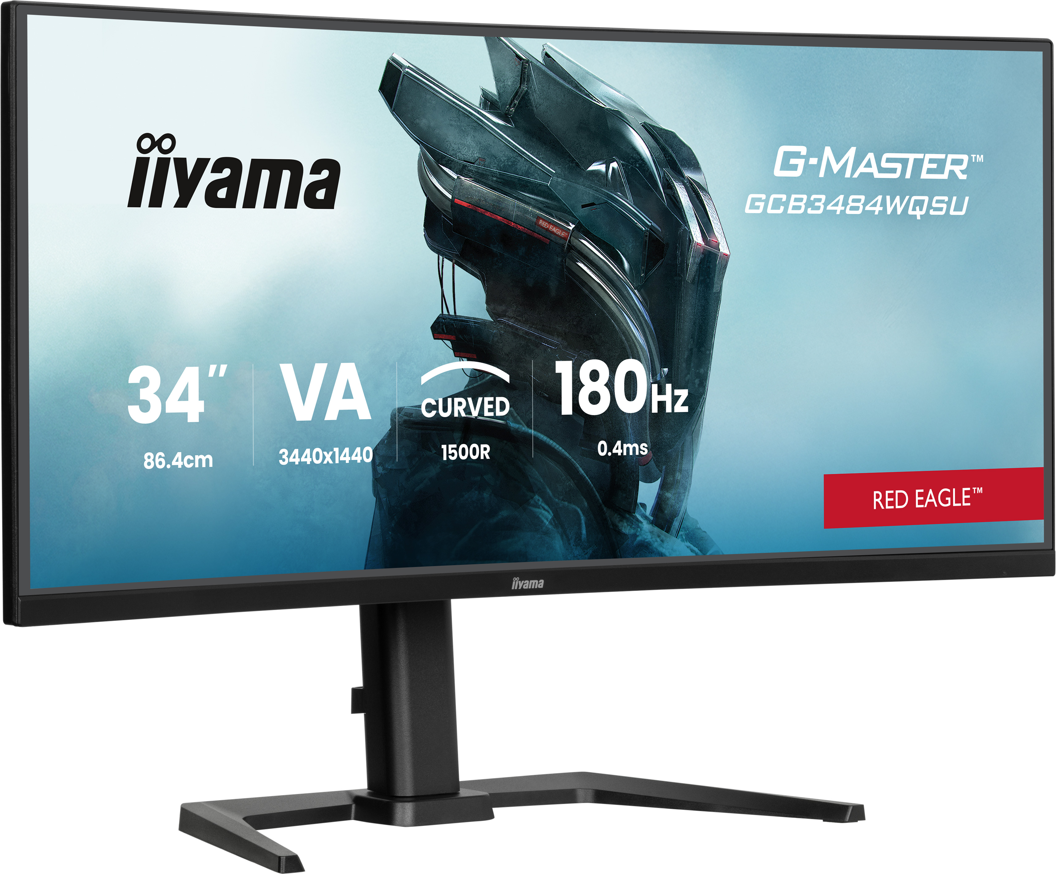 TFT 34.0/86.4cm Iiyama G-Master GCB3484WQSU Red Eagle 21:9 curved