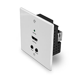 Lindy 70m Cat.6 HDMI 4K60, IR &  RS-232 HDBaseT EU Wall Plate  Extender, Transmitter