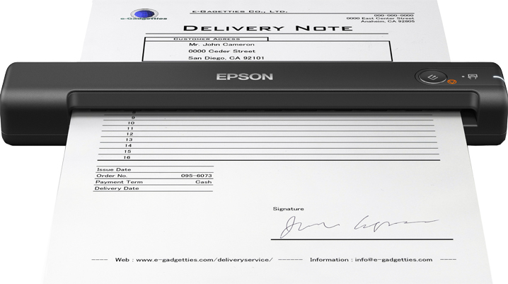 Epson Workforce ES-50, Mobil scanner 600 x 600 DPI, 48 bit, 24  bit, 16 bit, 8 bit, Sheet-fed scanner
