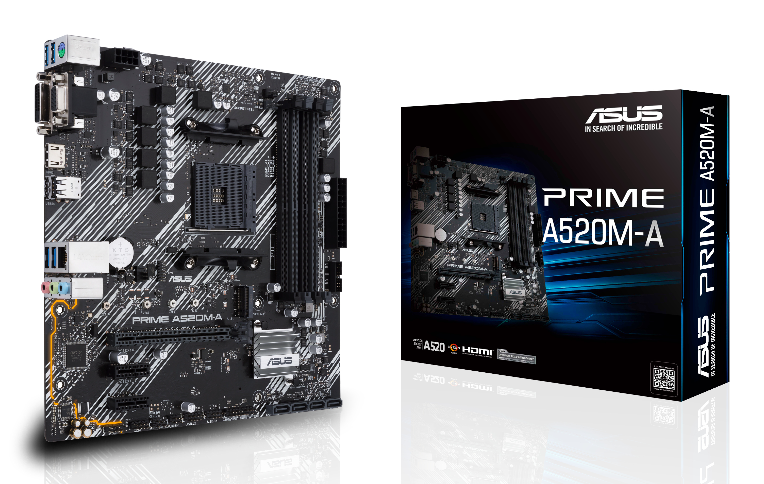 ASUS PRIME A520M-A II/CSM Micro-ATX Socket AM4 AMD A520