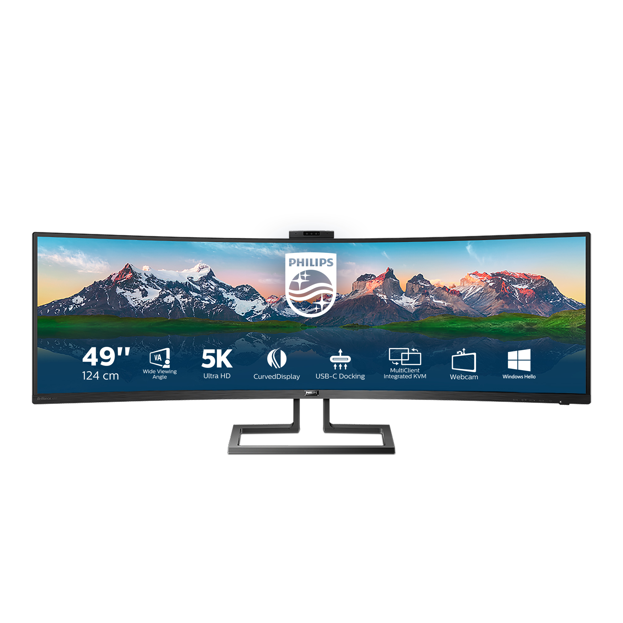 Philips Brilliance P-line 499P9H 49 VA 5120 x 1440 (UltraWide) HDMI DisplayPort USB-C 60Hz