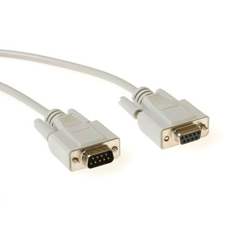 Serial printer cable 9 pin D-sub male - 9 pin D-sub female 1.80 m
