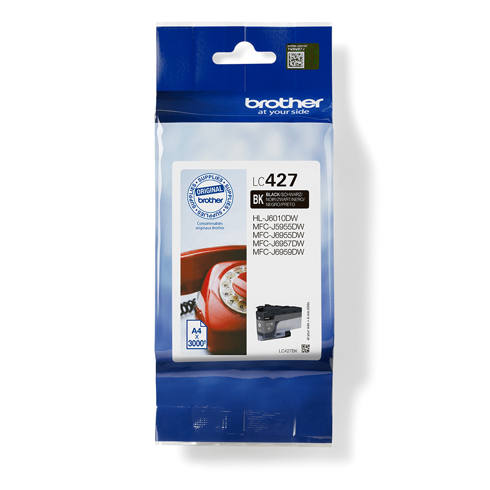 Brother Tinte LC427BK Schwarz bis zu 3000 Seiten nach ISO/IEC 24711