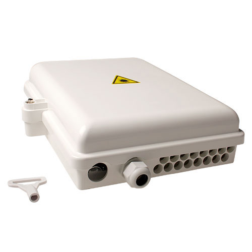 Fiber mounting box unloaded, 16 ports