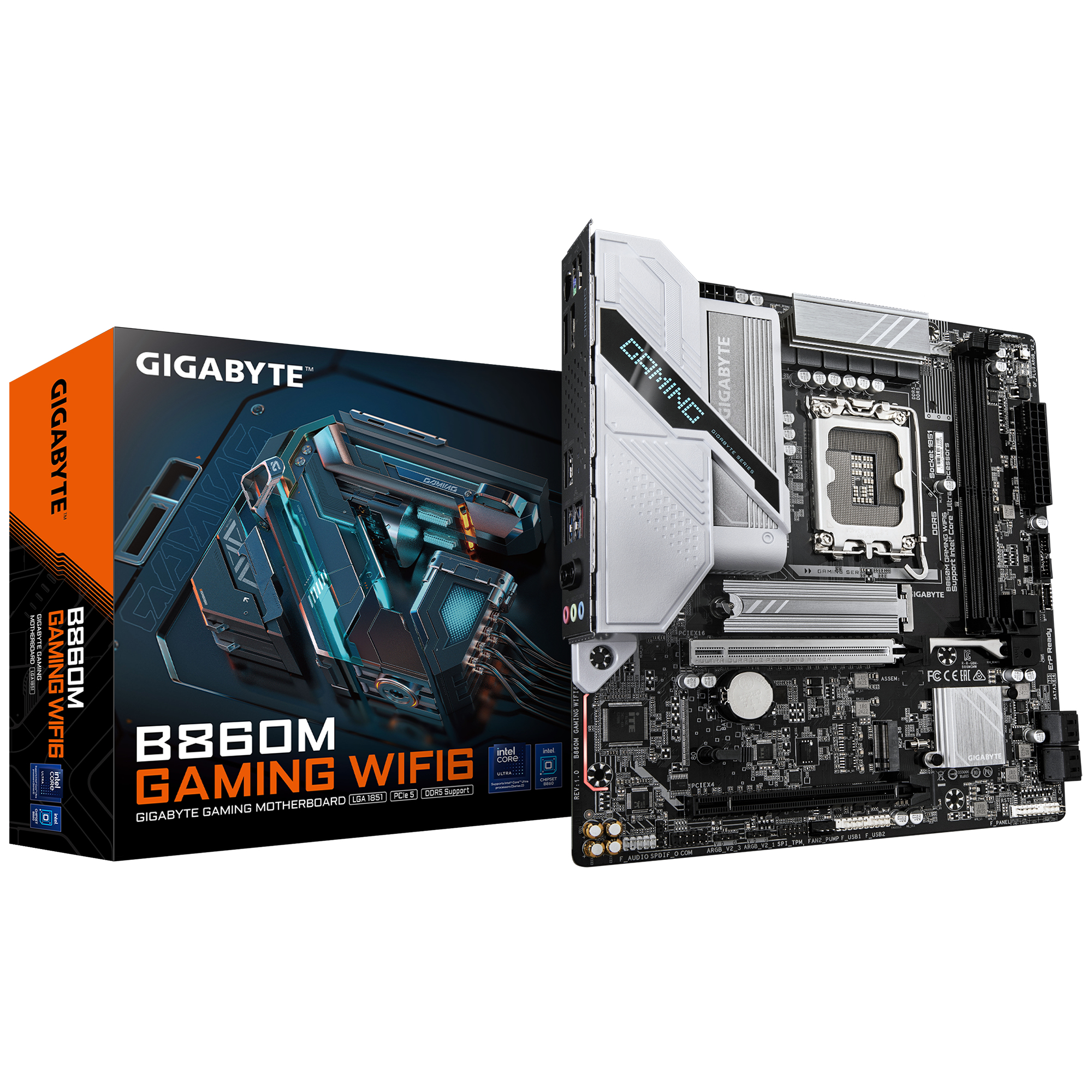 Gigabyte B860M GAMING WIFI6 Micro ATX LGA1851 sokkel Intel B860