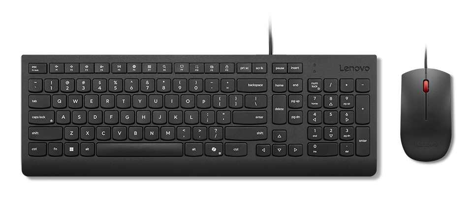 Lenovo Keyboard Mouse Included  Universal Usb German Black