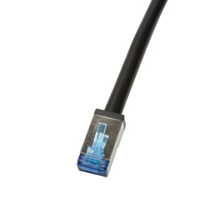 Outdoor PE Patch Cable CAT.6A S/FTP, black, 2.0m