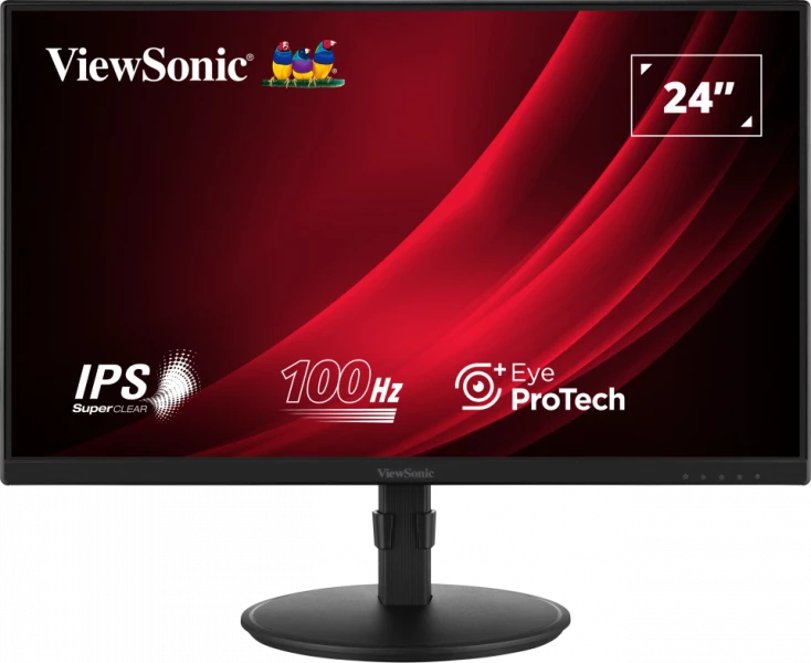 61cm/24" (1920x1080) ViewSonic VG2408A 16:9 FHD IPS 5ms 100Hz HDMI VGA DP Speaker Pivot Black