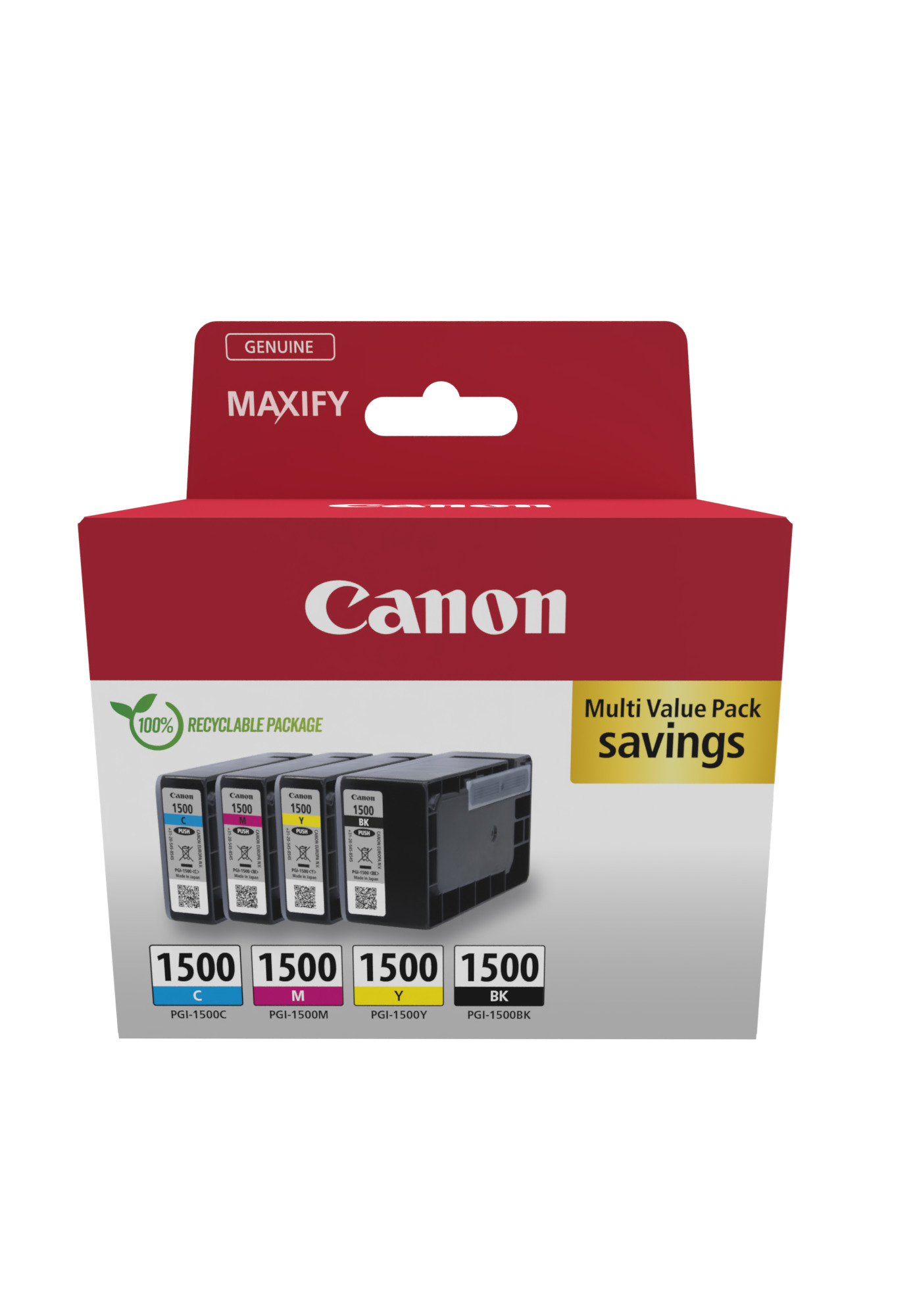 Canon Tinte PGI-1500 9218B006 4er Multipack(BK/C/M/Y)