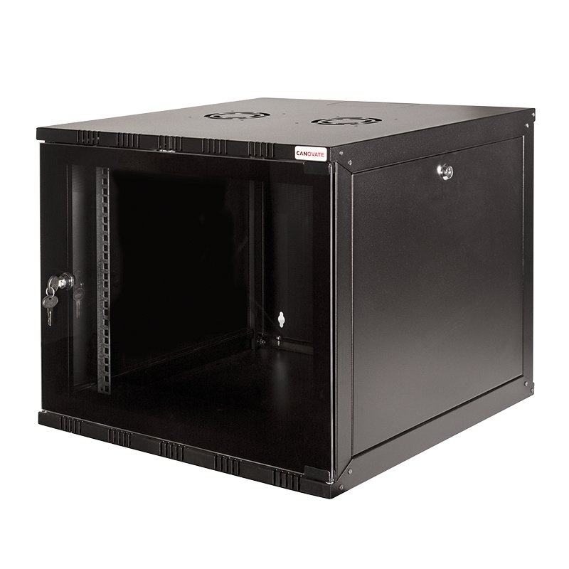 19" Wallmount SOHO Box 12U 540*550, flatpack, black