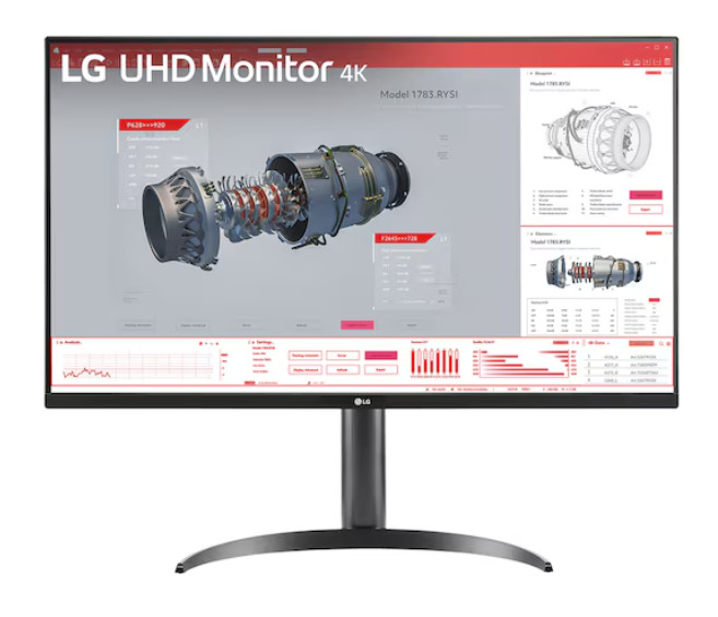 LG 32BR55UK-B 32 VA 3840 x 2160 (4K) HDMI DisplayPort USB-C Dockingskærm
