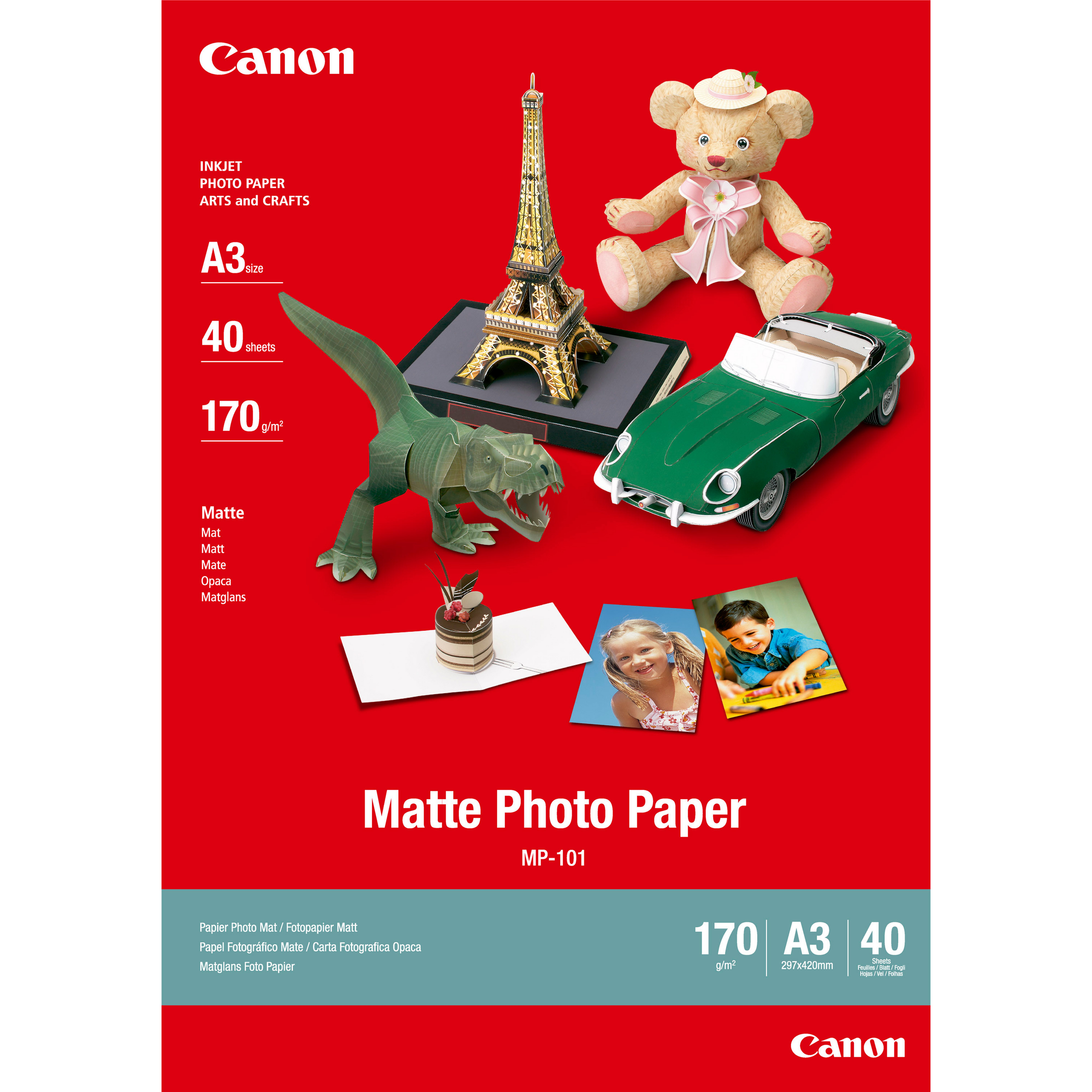 Papper Canon A3 MP-101 Matte Photo, 40 ark