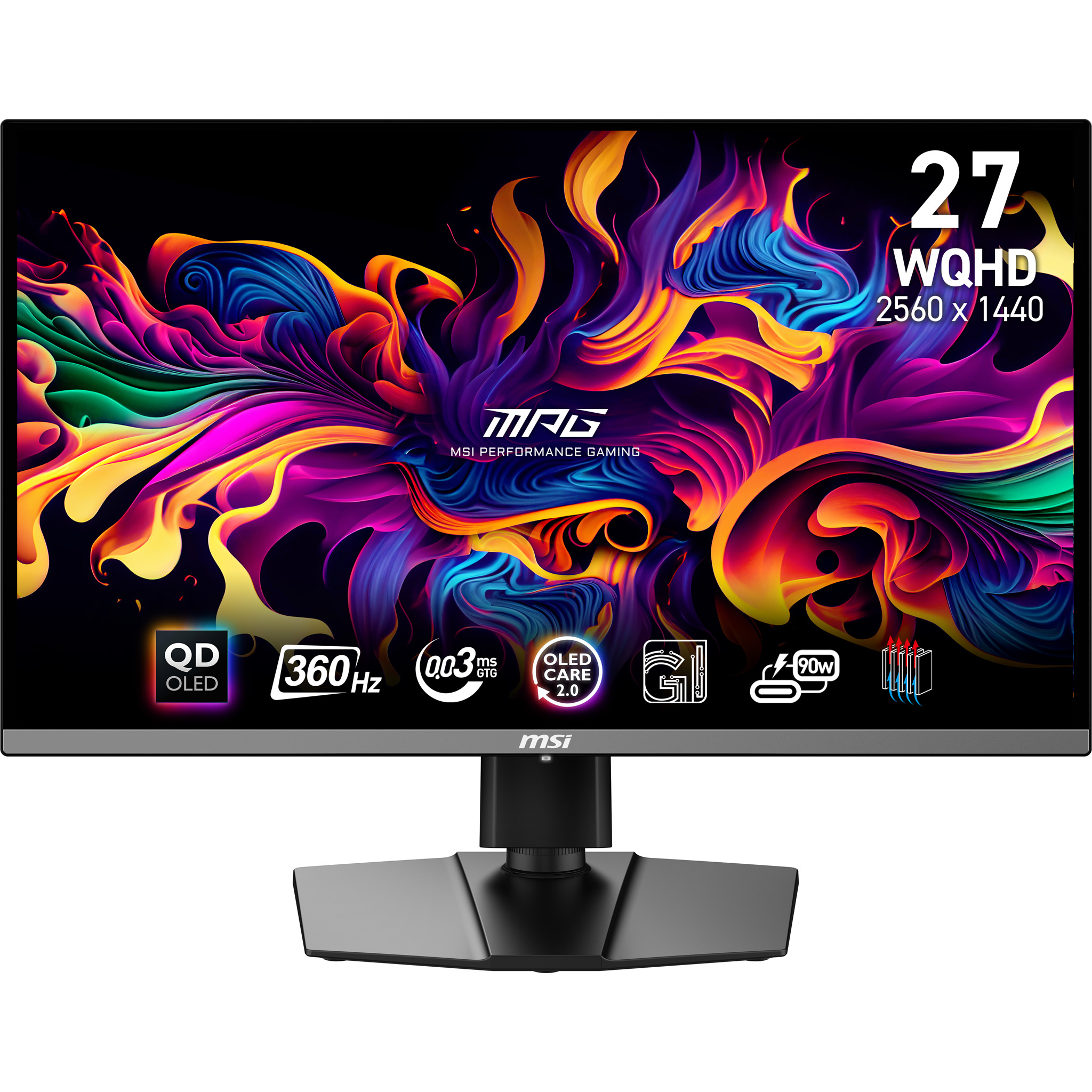 MSI MPG 271QRX QD-OLED 26.5 2560 x 1440 (2K) HDMI DisplayPort USB-C 360Hz