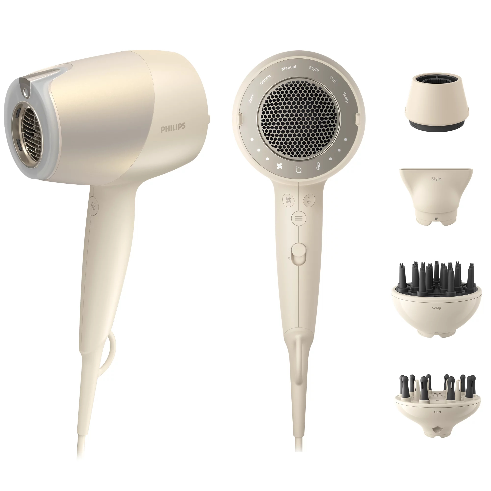 Philips 9000 series BHD829/00 Hårtørrer Beige