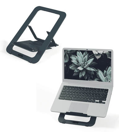 Leitz Ergo laptop stand flat dark grey