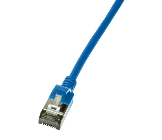 Logilink Patch cable Cat.6A TPE SlimLine blue 5,0m