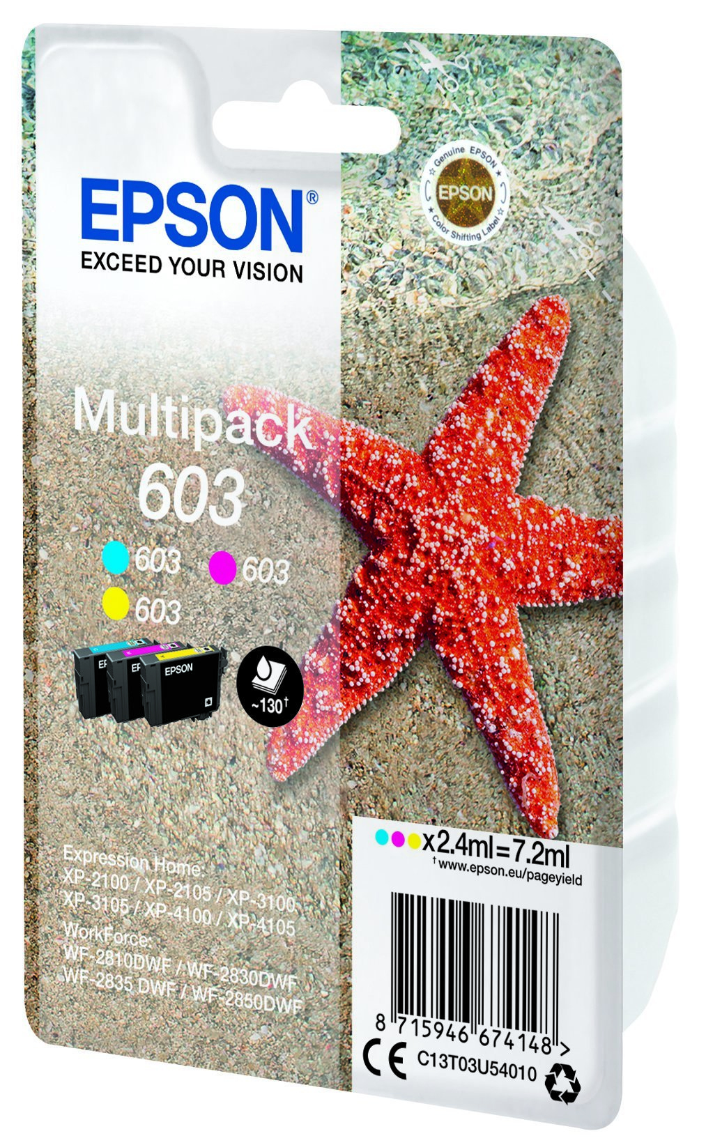 EPSON Tinte Multip. 3x4.2ml (C13T03U54020)