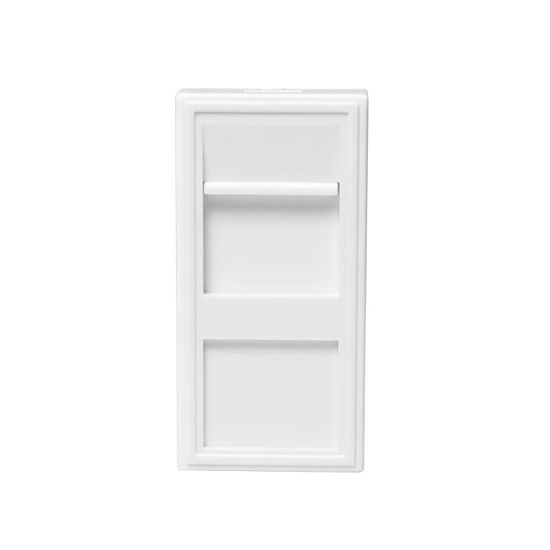 French faceplate modular insert 22.5*45 mm, white