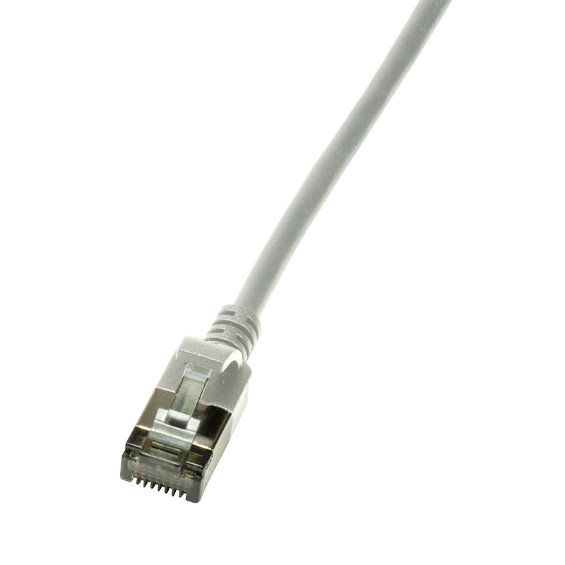 Patch cable Cat.6A TPE SlimLine grey 2,0m