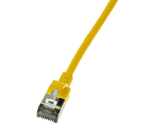 Logilink Patch cable Cat.6A TPE SlimLine yellow 2,0m