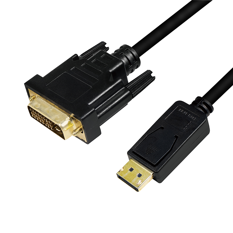 Logilink DisplayPort-Kabel DP 1.2 zu DVI 1.2 1.0m schwarz
