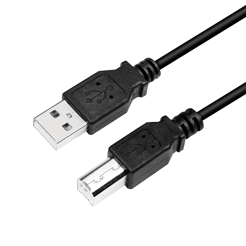 Logilink USB 2.0-Kabel, USB-A/M zu USB-B/M, schwarz, 2 m