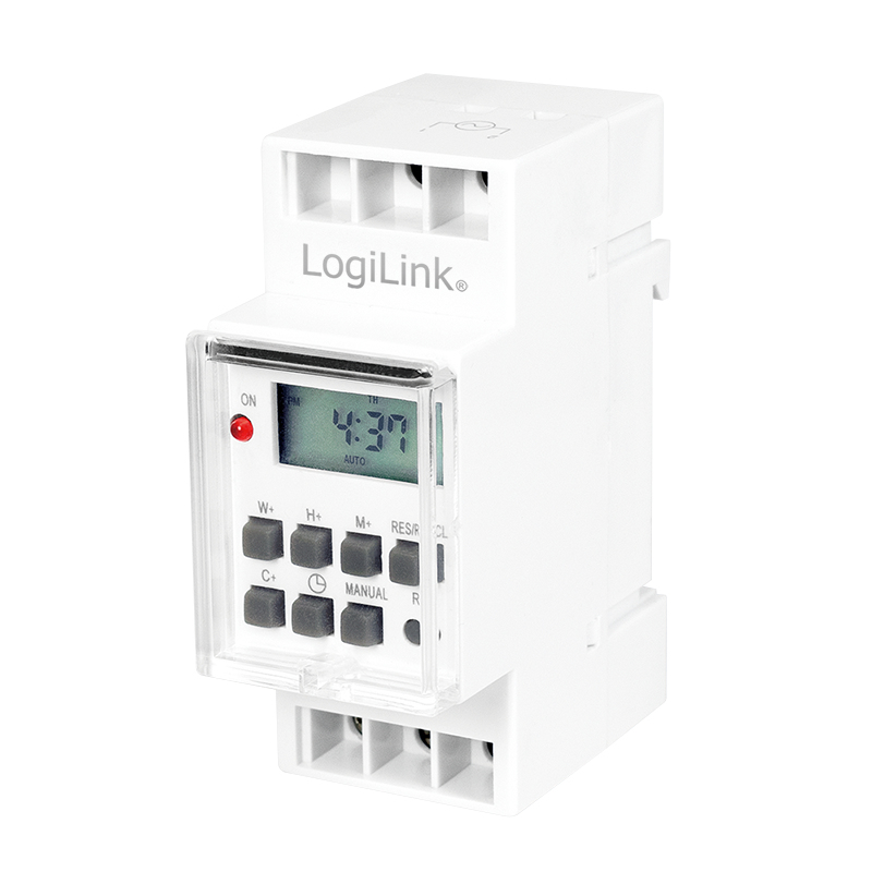 Logilink Time Switch, DIN rail digital timer