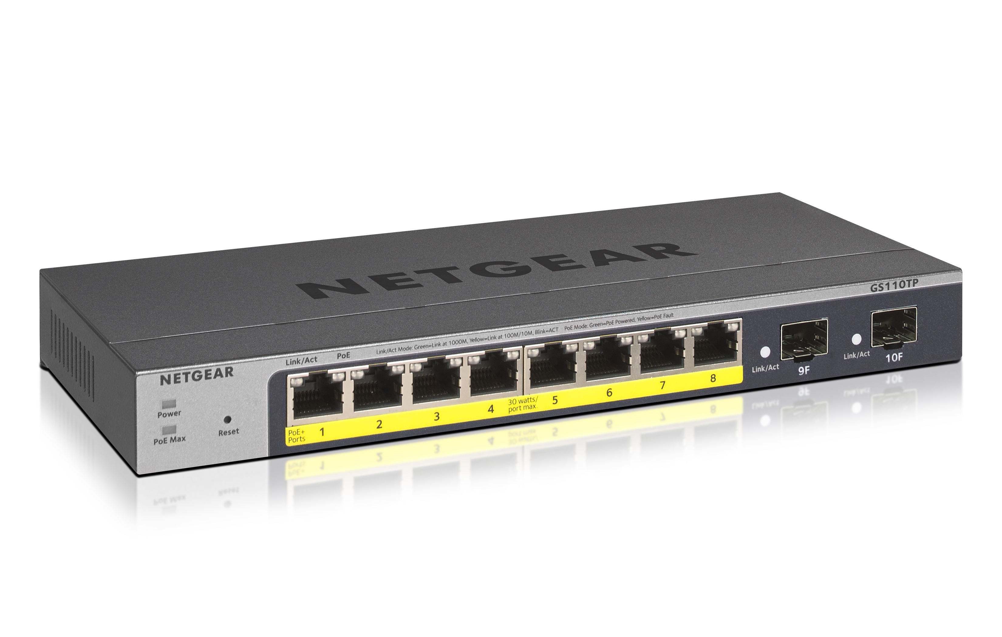 NETGEAR Switch 8x GE GS110TP-300EUS POE