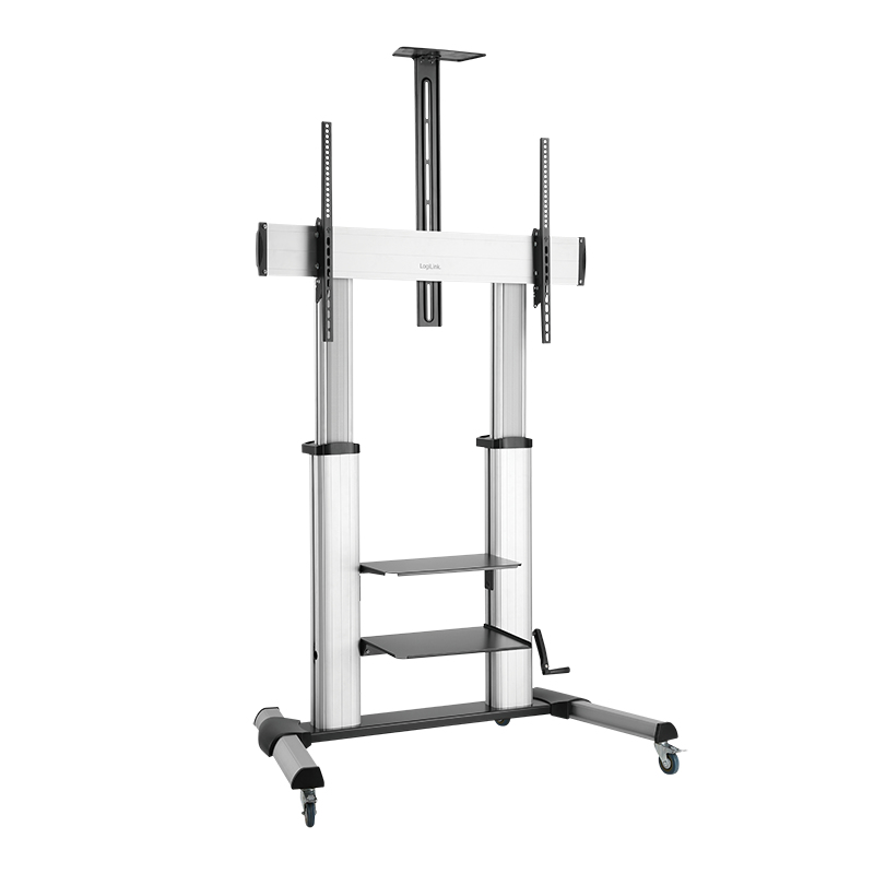 Display cart, 60"-100", silver