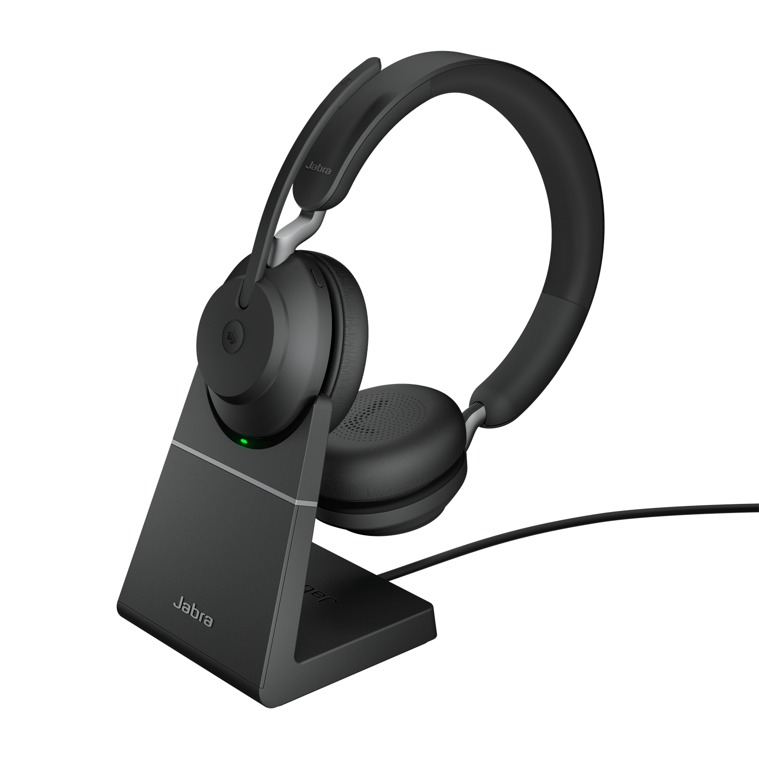 Jabra Evolve2 65, Link380c MS  Stereo Stand Black Evolve2  65, MS Stereo, Headset, Head-band, Office/Call center, Black, Binaural,