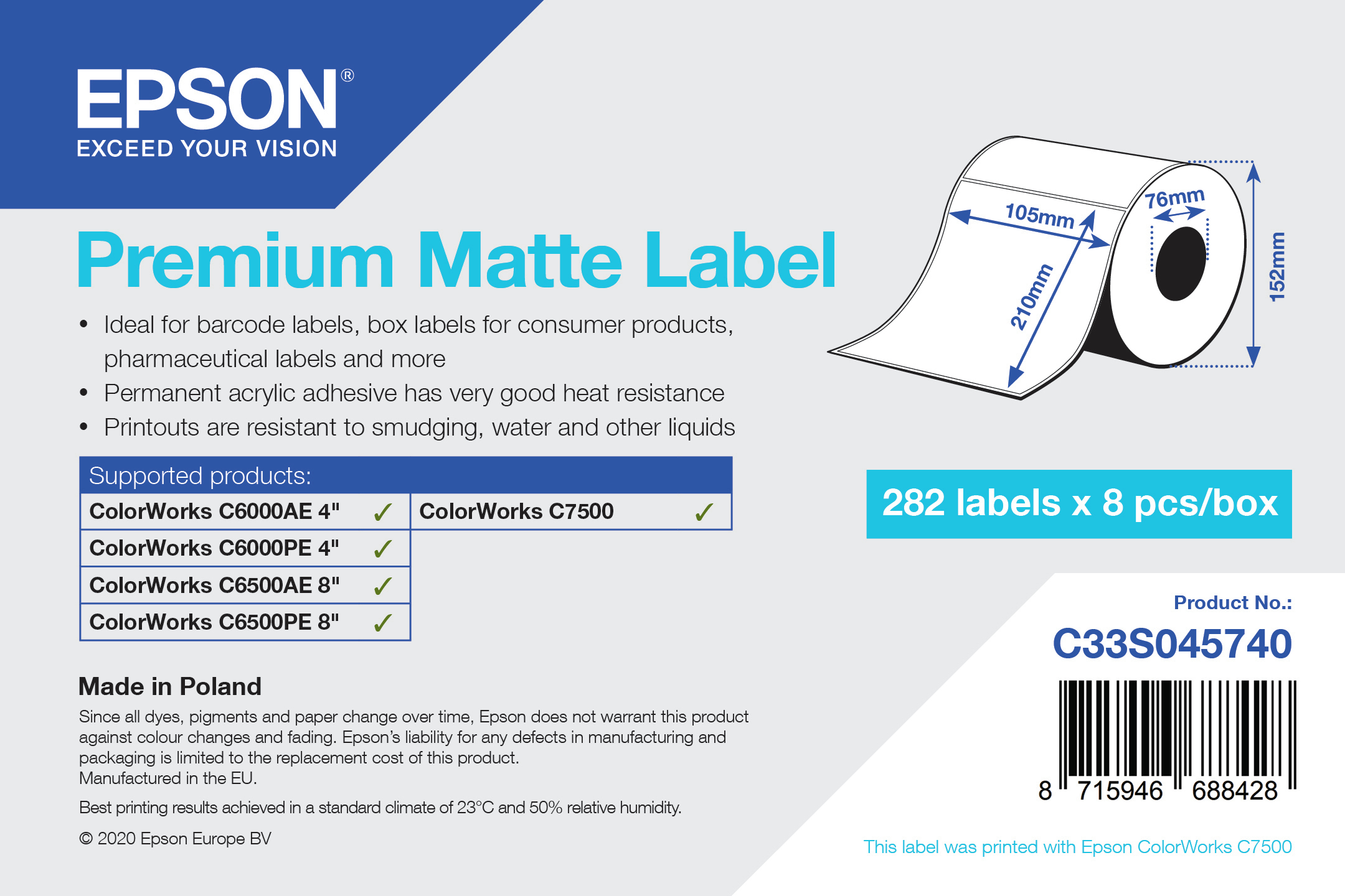 Epson Premium - pressestempel skæreeti